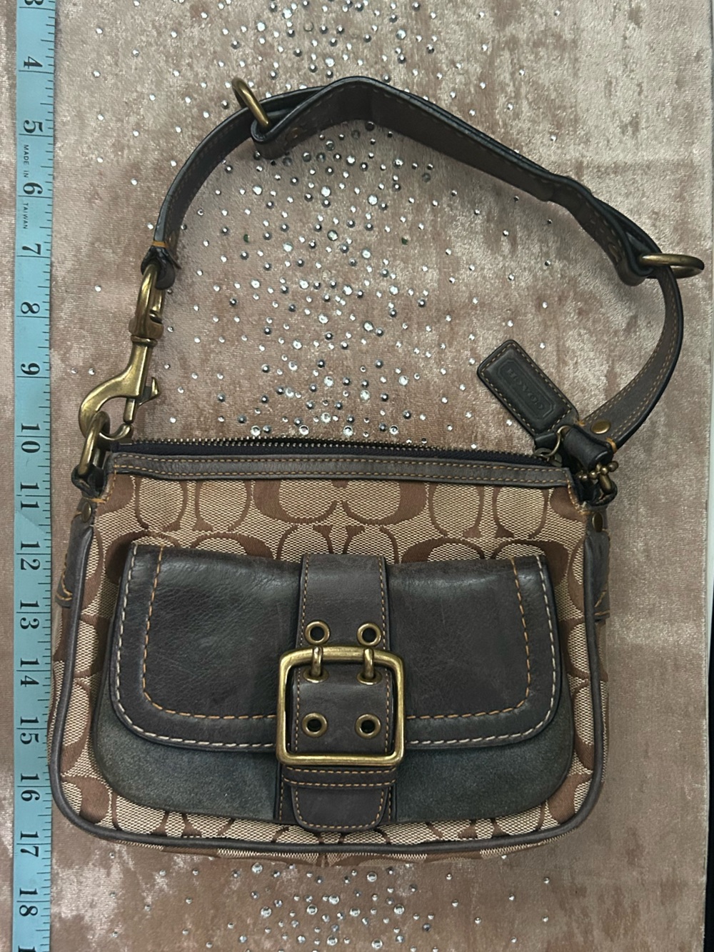 COACH Vtg Y2K Signature 2004 Special Edition Shoulder Bag Purse H04U-7061